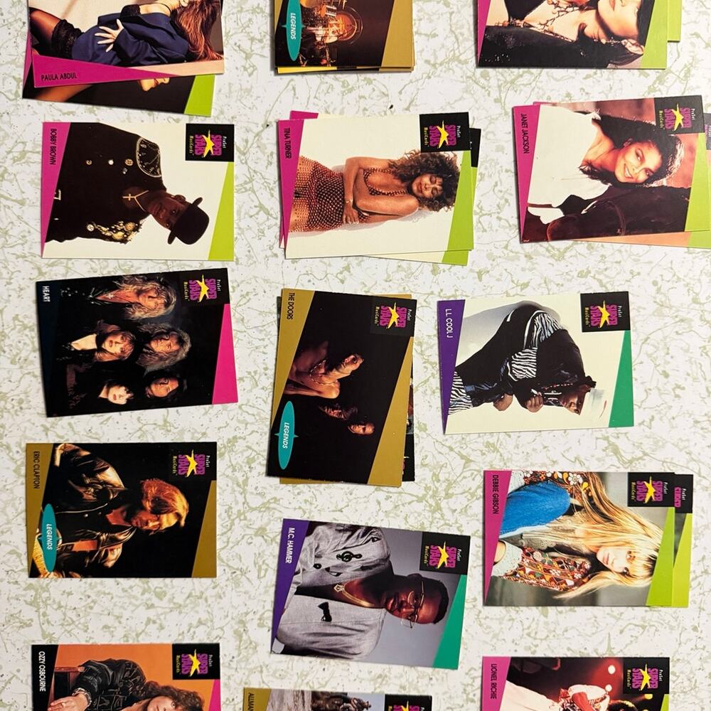 1991 Pro Set Super Stars MusiCards Collection 320+ Cards w/ Legends & Historic